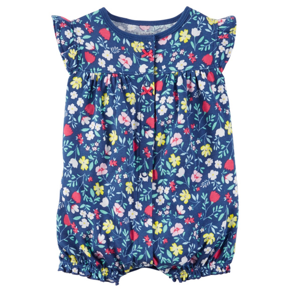 Carter's Other - Carters Baby Girl Flora Romper Clothes Snap Up
